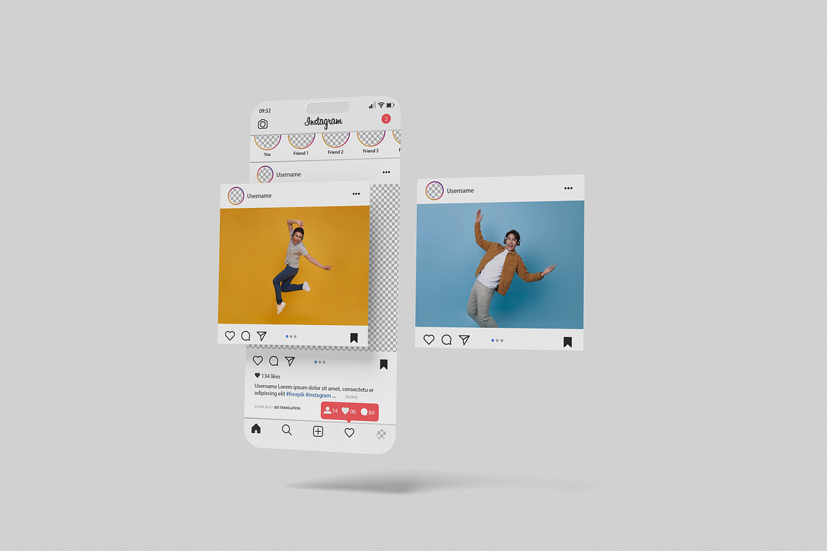 Social Media Post Mockup, a Wearable Device Mockup by xavier_studio (Photo 2 of 5)