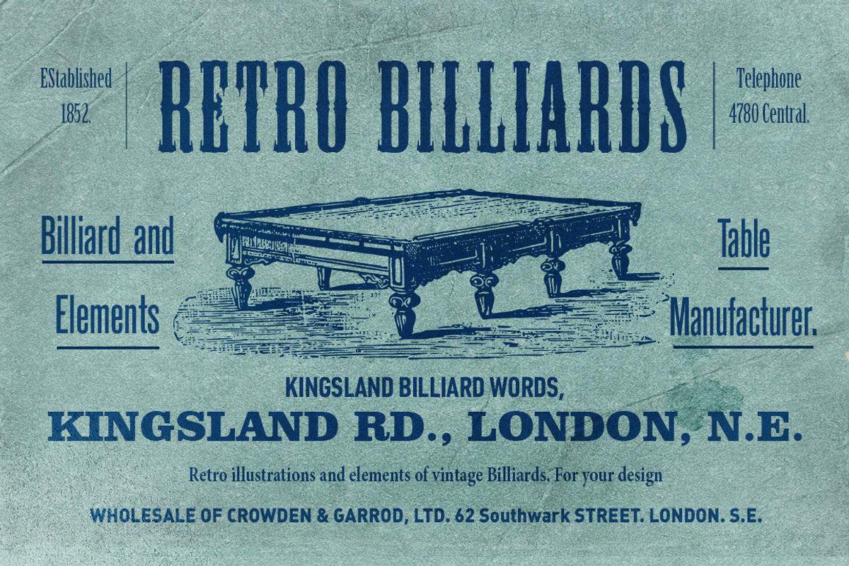 Retro billiards, an Illustration by Retro Machine (Photo 1 of 7)