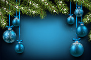 Big blue Christmas and New Year set, a Decorative Illustration by Vjom (Thumbnail 16 of 21)