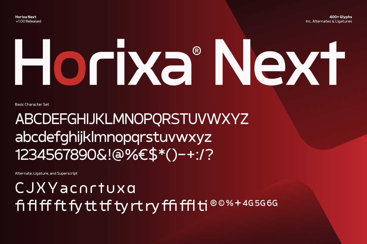 Horixa Next Modern Connected Sans, a Sans Serif Font by productype1 (Photo 11 of 12)