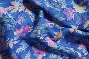 Romantic Blue Botanical Floral Print, a Pattern Graphic by Gullenda (Thumbnail 3 of 6)