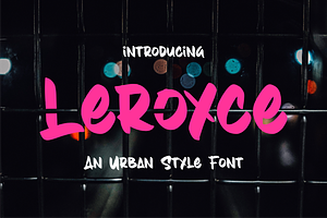 Leroyce An Urban Style Font