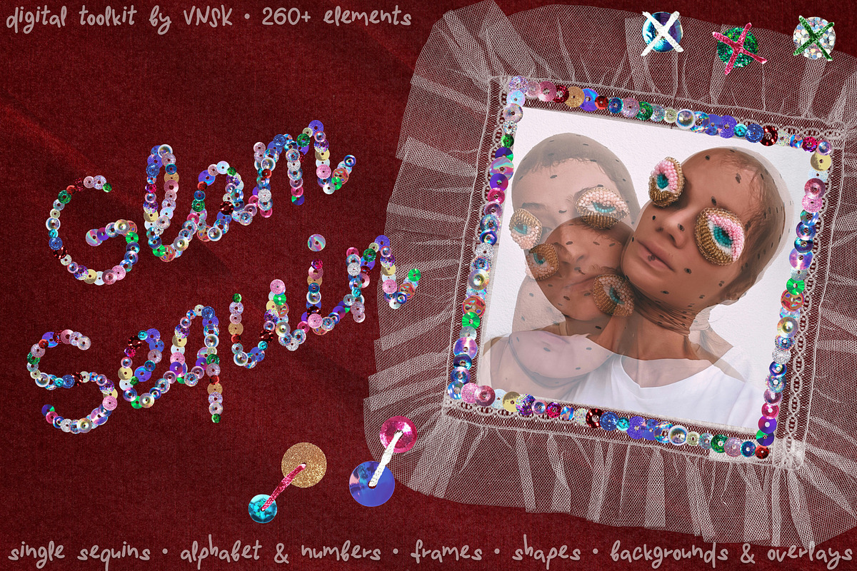 Glam Sequin: Digital Toolkit, an Object Graphic by Anastasiia VNSK (Photo 1 of 15)