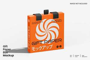 Gift Paper Box Mockup, a Packaging Mockup by renderstockmarket