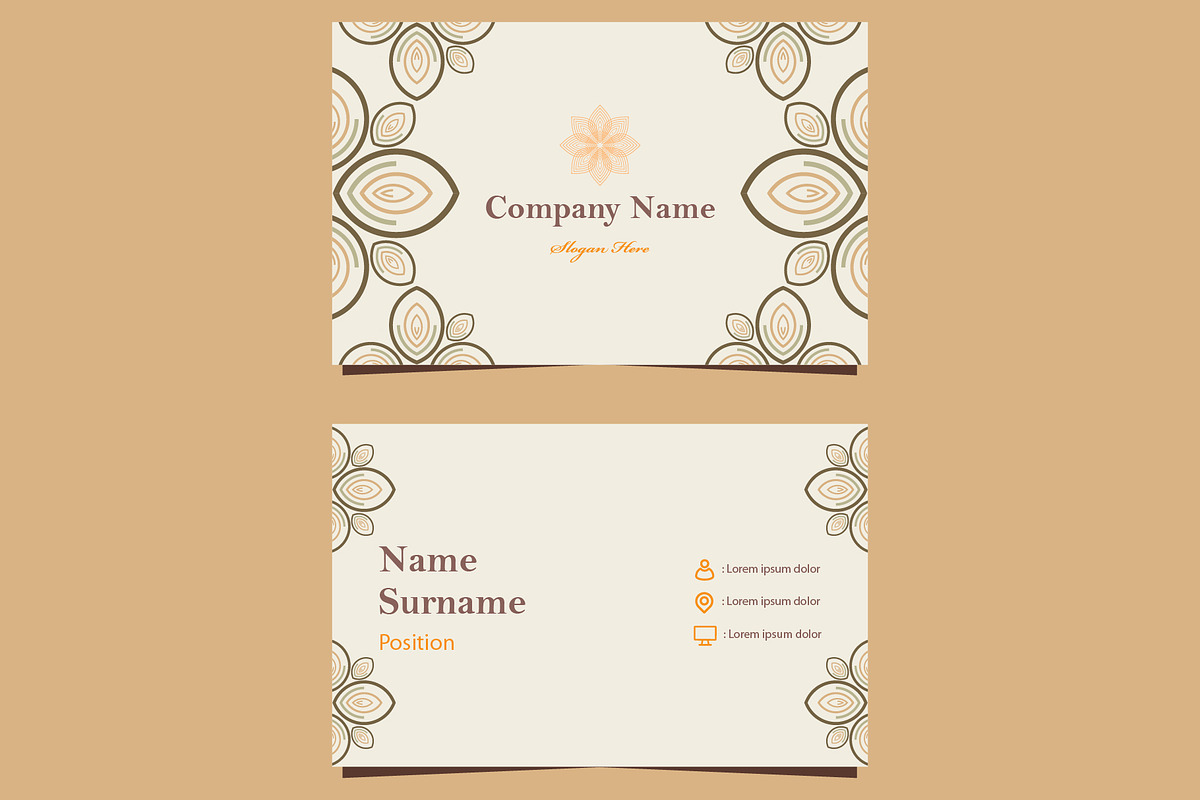 Natural Floral Business card, a Marketing Template by sekitarief (Photo 2 of 3)