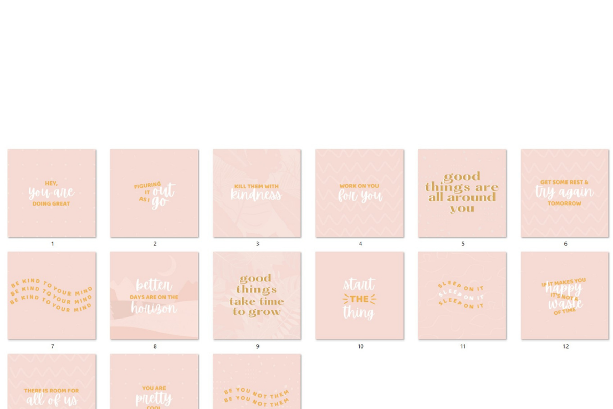 15 Happiness Quotes - Canva Template, a Social Media Template by Ivory Mix (Photo 2 of 2)