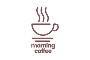 Coffee Cup Drink Smoke Logo