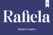Rafiela, a Serif Font by Romiecreative (Thumbnail 1 of 12)