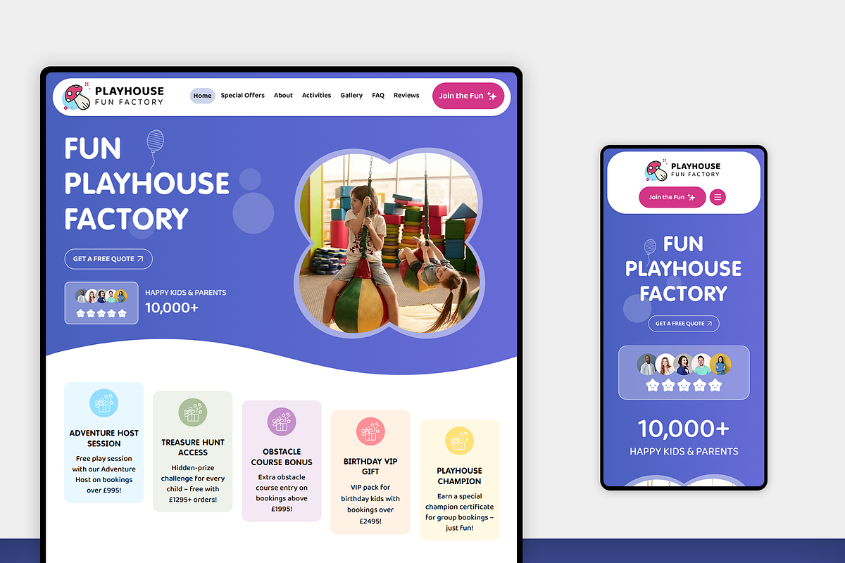 Kids Playhouse Wix Studio Website, a Wix Template by Kitteeh (Photo 1 of 14)