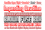 Deadline Tight - tall blocky 3D font, a Font by Comicraft Fonts (Thumbnail 3 of 6)