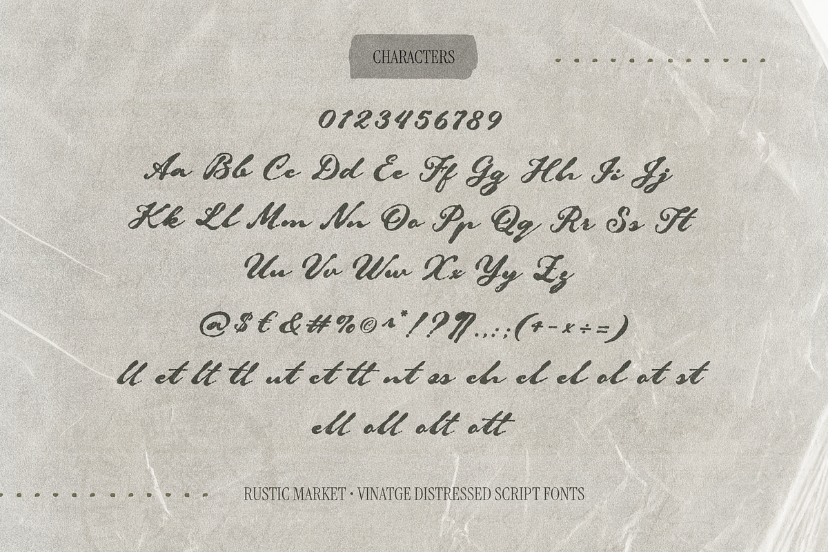 Rustic Market Raw Handwritten Script, a Script Font by Namara Creative Studio (Photo 7 of 13)