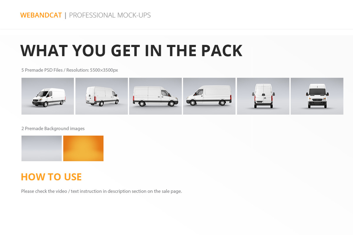 Van Mock-Up, a Mockup by WebAndCat (Photo 7 of 7)