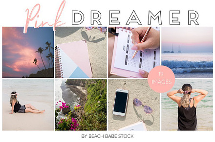 Pink Dreamer ~ Stock Photo Bundle, a Person Photo by Beach Babe Stock