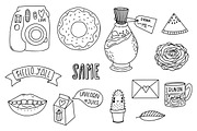 Pack of cute modern stickers., an Object Graphic by Sentimental postman (Thumbnail 6 of 6)