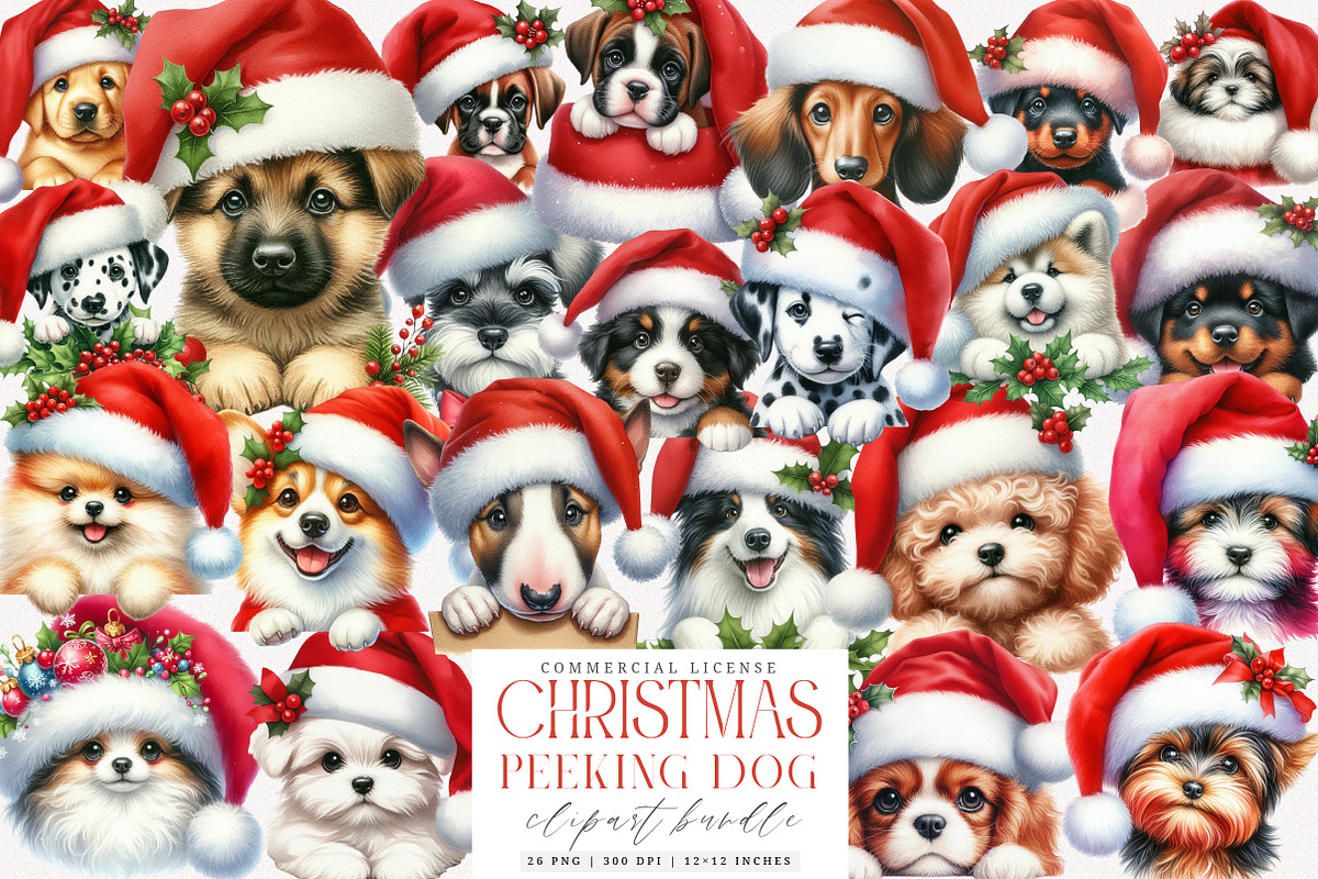 Playful Peeking Dog Breeds PNG, an Illustration by SinaCreation (Photo 1 of 7)