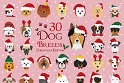 Christmas 30x Dog Breeds, an Animal Illustration by asantosg (Thumbnail 1 of 7)