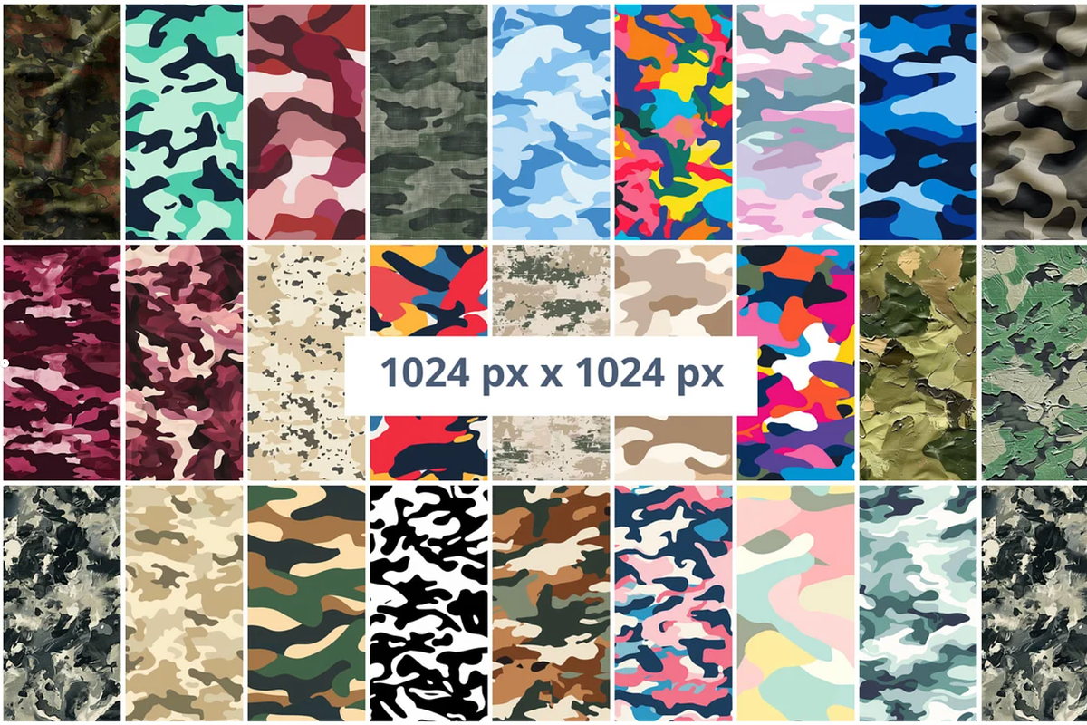 130 Camouflage Seamless Patterns, a Pattern Graphic by mkStudioLab