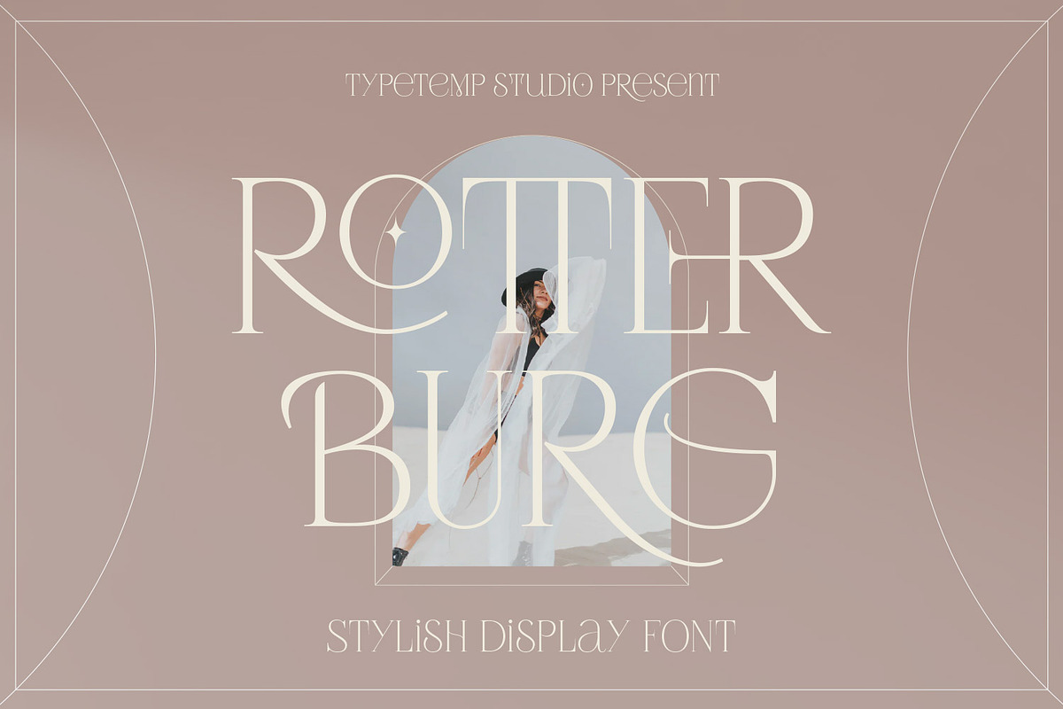 Rotterburg Stylish Display Font, a Serif Font by Typetemp Studio (Photo 1 of 20)