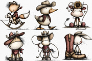 Whimsical Western Animal Clipart, an Illustration by Canvas Craft (Thumbnail 4 of 7)