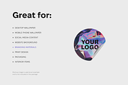 Dark holographic wallpaper pack, a Wallpaper Graphic by existacial (Thumbnail 6 of 7)