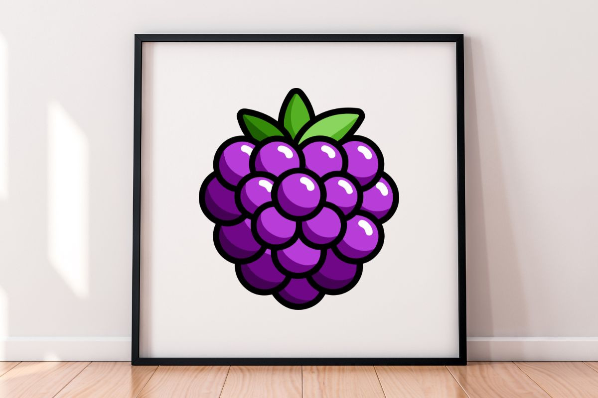 Cartoon Blackberry Clipart Set, a Food Illustration by newminddesign (Photo 5 of 8)
