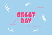 PGR Bubblegum - Bubble Font, a Handwritten Font by Pikgura (Thumbnail 6 of 7)