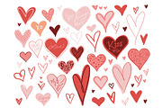 Hand Drawn Hearts Pack, an Illustration by Work by Laura (Thumbnail 2 of 4)