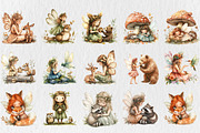 Fairy Girls Forest Animals Clipart, an Illustration by Rose Art (Thumbnail 4 of 5)
