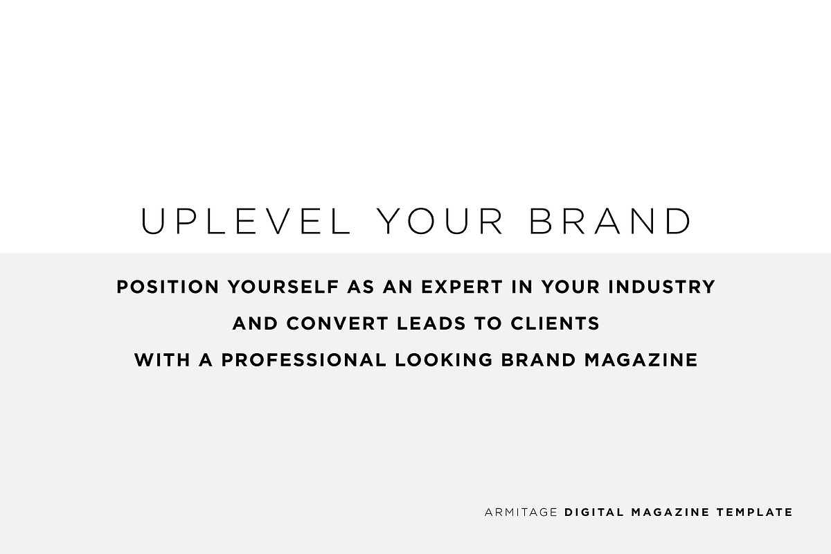 Armitage Digital Magazine Template, a Magazine Template by Christie Evenson (Photo 2 of 9)