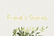 Friend's Stories Font, a Font by Digital Hustler (Thumbnail 3 of 9)