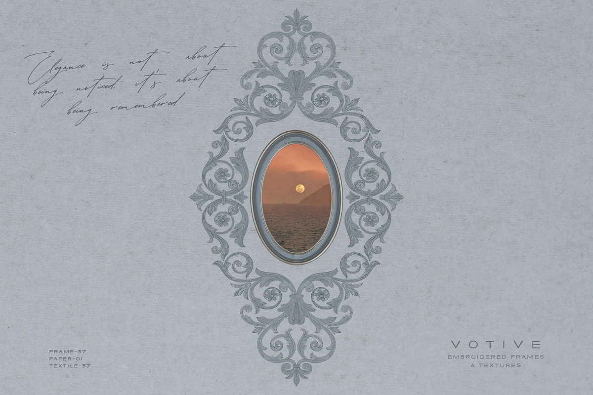 Votive Embroidered Frames & Textures, a Texture Graphic by alonahaidash (Photo 4 of 20)