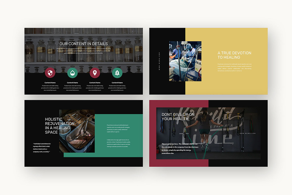 Muma : Health Business Powerpoint, a Presentation Template by Punkl Camp (Photo 12 of 16)