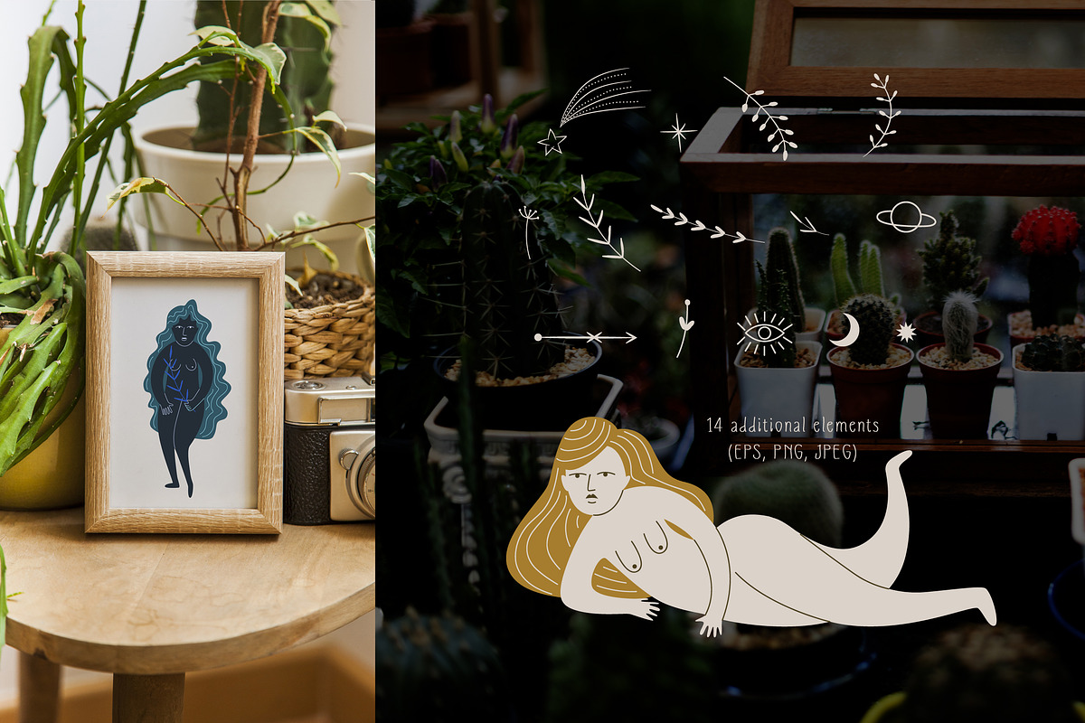 Nude, a Healthcare Illustration by Chikovnaya (Photo 2 of 8)