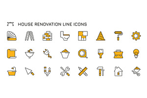 House maintanance repair icons. Wall, a Graphic by Frogella