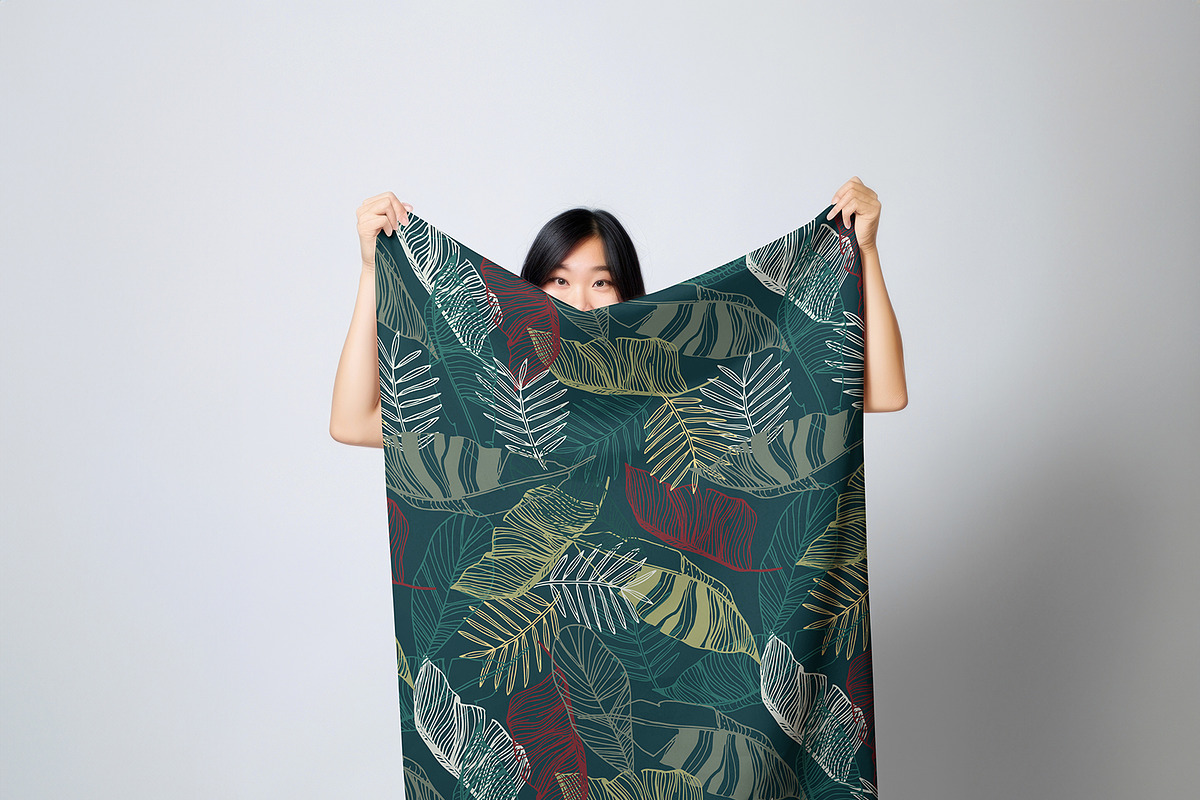 Tropical Leaves and Floral Pattern, a Pattern Graphic by StudioGemen (Photo 8 of 10)