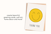Smiley face clipart illustration, an Illustration by Allyson Johnson (Thumbnail 2 of 3)