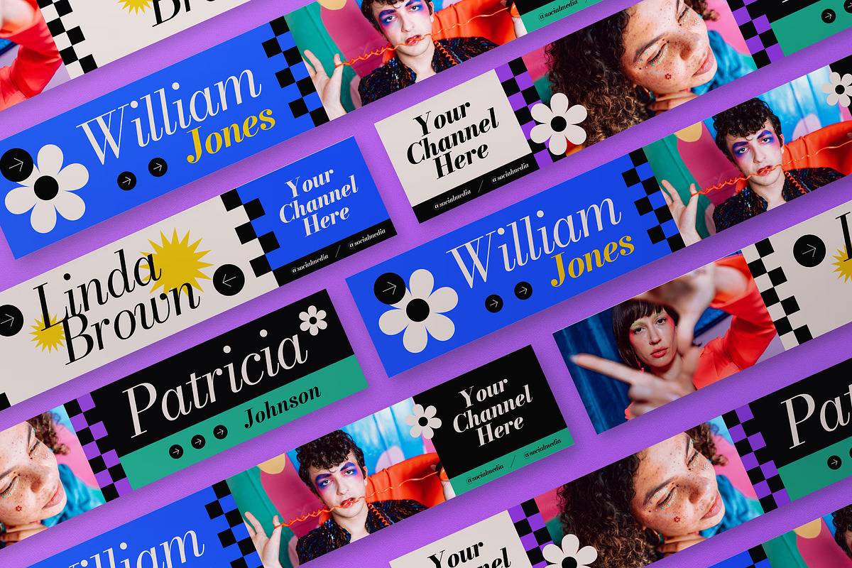 Blue Geometric Summer YouTube Cover, a Social Media Template by graphicook (Photo 2 of 3)
