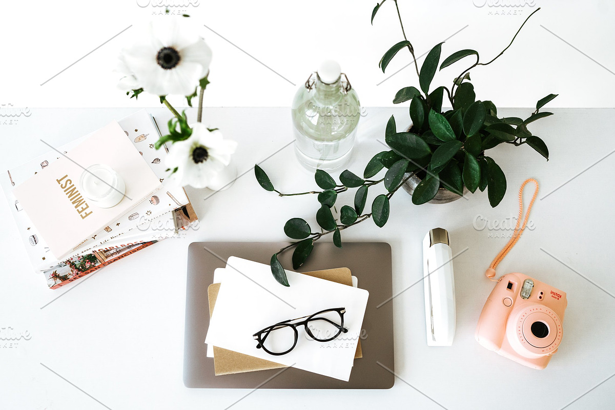 Floral Feminist Styled Stock Bundle, a Product Mockup by LaPorte Images (Photo 3 of 6)