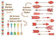 Crayon Box Tribal Arrows Clipart, an Illustration by Amanda Ilkov (Thumbnail 2 of 4)