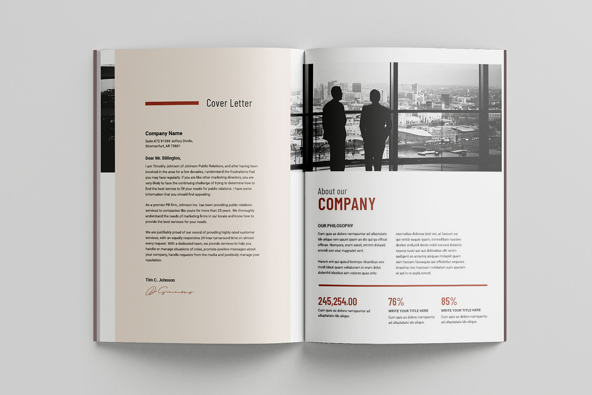 Business Proposal Template, Brochure, a Brochure Template by Niofix (Photo 3 of 6)