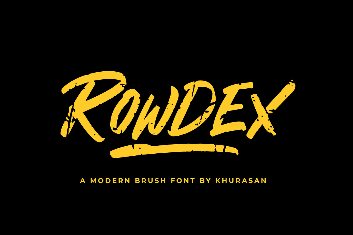 Rowdex, a Handwritten Font by khurasan (Photo 1 of 7)