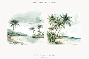 Watercolor Tropics, a Decorative Illustration by PeDe Designs (Thumbnail 12 of 13)