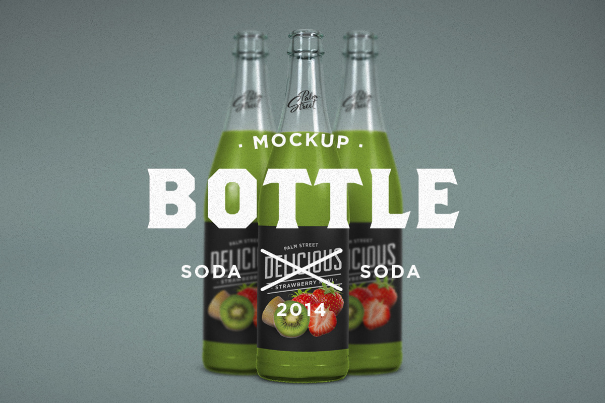 Flavored Soda Mock-Up, a Cups & Container Mockup by Palm Street Creative (Photo 1 of 3)