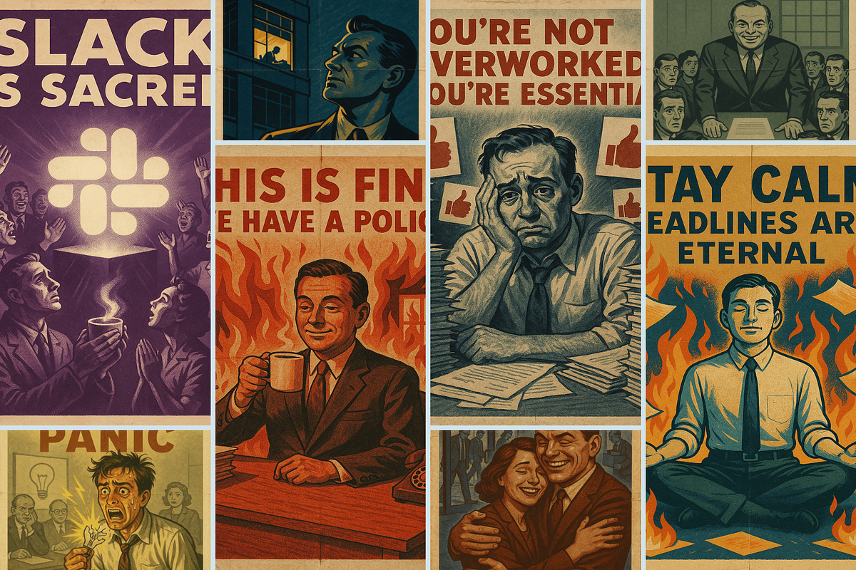 Brutal Bureaucracy Satirical Posters, a Person Illustration by Alerya Studio (Photo 2 of 2)