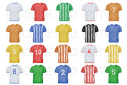 Sports T-Shirts Watercolor Clipart, a Sport Illustration by Doodle and Stitch (Thumbnail 2 of 2)