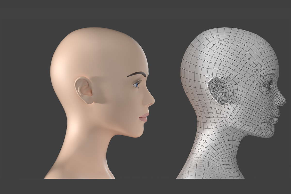 Stylized Female 01 A-Pose Base Mesh, a Characters & Person 3D Model by VK Studio (Photo 13 of 27)
