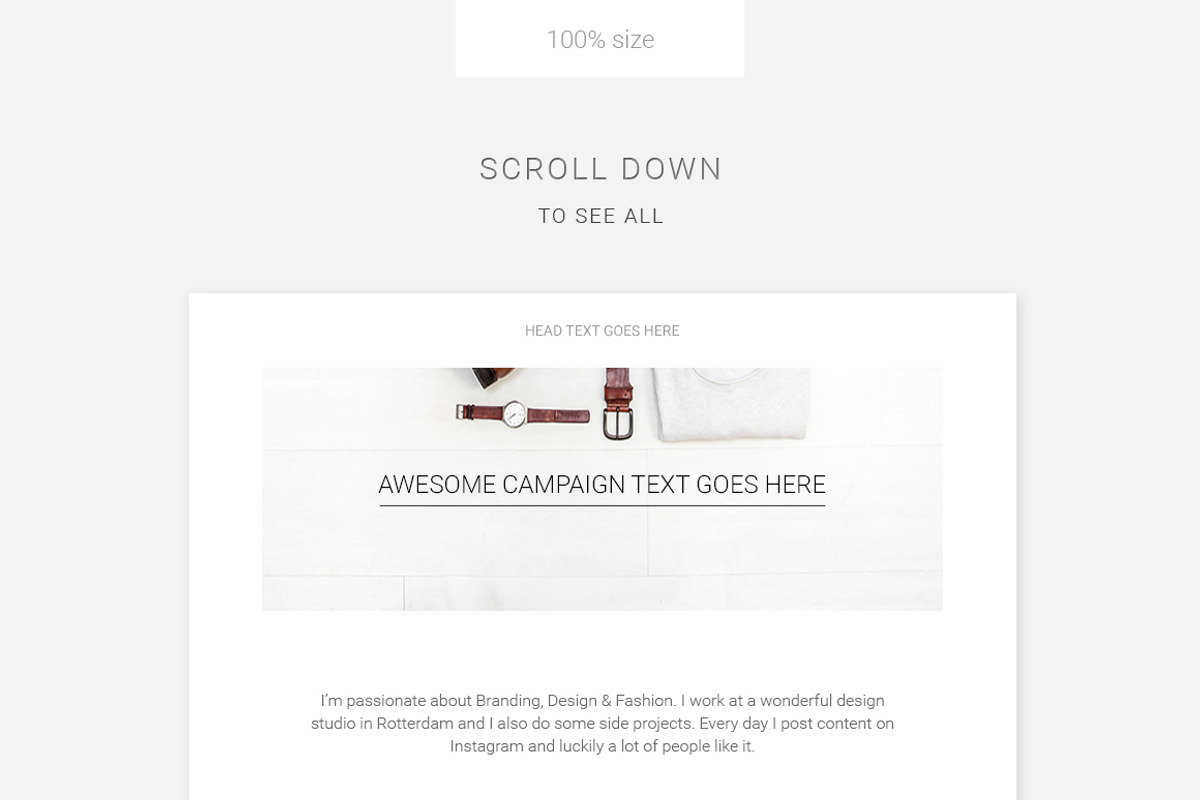 Clean E-newsletter Pack, an Email Template by Swiss_cube (Photo 4 of 7)