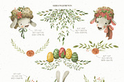 Watercolor Happy Easter set, an Object Graphic by OrangePeafowlArt (Thumbnail 7 of 17)