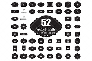 52 Vintage Labels