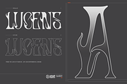 Lucens — Modern Gothic Display Font, a Blackletter Font by Aesthetight Studio (Thumbnail 3 of 14)